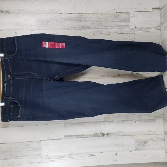 Signature Levi Strauss dark wash modern boot cut Size 24M NWT - Picture 1 of 8